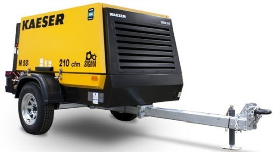 Picture of Towable 210 CFM Kaeser M58 Air Comp