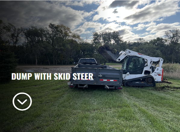 Dump skid steer